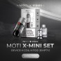 MOTI X Mini 1 set (เครื่อง+Coil+Pod เปล่า) และหัวน้ำยา MOTI X Pod 2 หัว (เลือกกลิ่นได้)