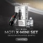 MOTI X Mini 1 set (เครื่อง+Coil+Pod เปล่า) และหัวน้ำยา MOTI X Pod 2 หัว (เลือกกลิ่นได้)