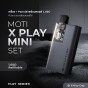 MOTI X Play Mini Set (เครื่อง + Pod เปล่าพร้อมคอยล์ 1.00Ω เติมน้ำยาได้) สี Alloy Grey 3 เครื่อง [Shock Price]